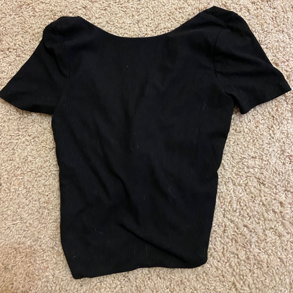 Hollister crop top with criss cross back